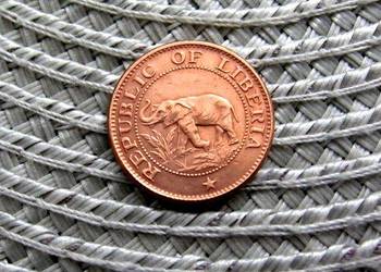 Liberia 1 Cent 1972r - Ładna