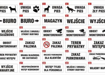 Naklejki Kraków, informacyjne, godziny otwarcia, piktogramy, Mój elektryk