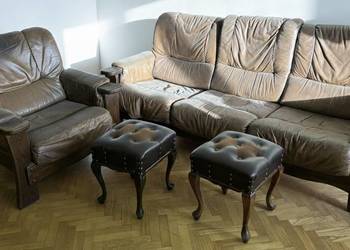 Stara kanapa z fotelem