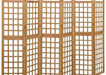 vidaXL Parawan pokojowy 6-panelowy/trejaż, drewno jodłowe（SKU:316481）