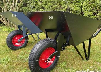 Solidna spawana Polska TACZKA OCYNKOWANA 85L 90L TACZKI XXL taczka wzmocni