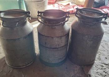 Bańki na mleko z dawnych lat