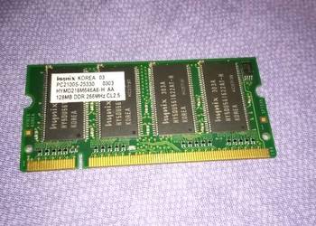 Pamięć DDR1 128MB do laptopa