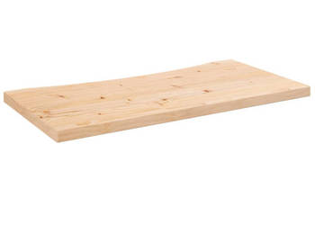 Blat biurka 80x40x25 cm lite drewno sosnowe WM-824425