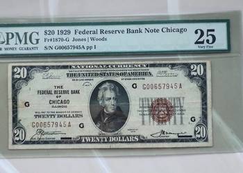 Banknot USA 20 $ 1929 PMG 25