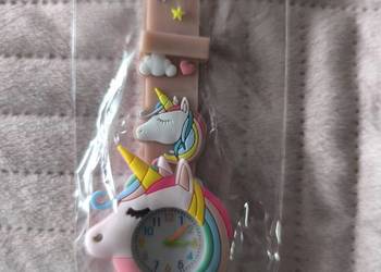 Zegarek uroczy dla dziewczynki beżowy