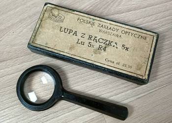 Stara lupa Polskie Zakłady Optyczne 5x R4 PZO PRL
