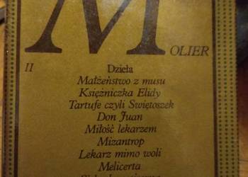 Molier Dzieła Don Juan Mizantrop książki antykwariaty Bródno