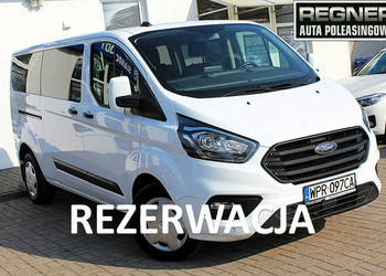 Ford Transit Custom 9-osob. L2 130KM Salon PL FV23% 1WŁ Android/Apple Temp…