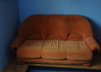 Nowoczesna, rozkładana Sofa w kolorze CINAMONE (pomarańczowa)