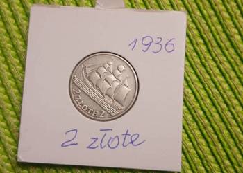 moneta srebrna polska 2 złote z 1936r