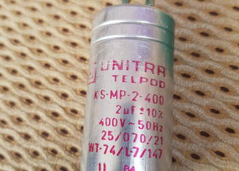 Kondensator rozruchowy Unitra telepod 2UF 400V sprawny Polski cena
