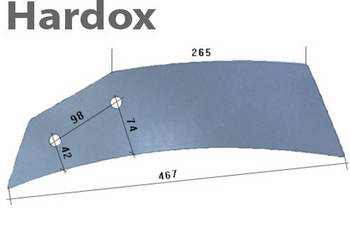 Ścinacz HARDOX 33157/L części do pługa LANDSBERG