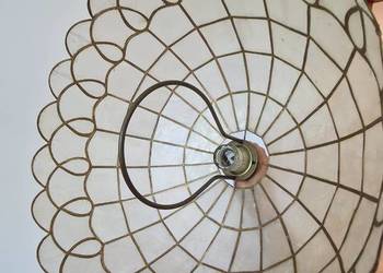 Lampa żyrandol witraż Ala alabaster