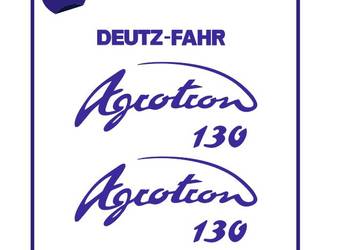 Naklejki Deutz-Fahr Agrotron 130 Ciągnik Traktor Nalepki Bardzo Mocne