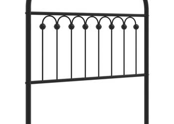 Metalowe wezgłowie czarne 90 cm WM-376628