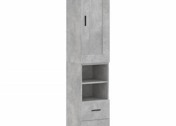 Wysoka szafka szarość betonu 345x34x180 cm WM-3200277
