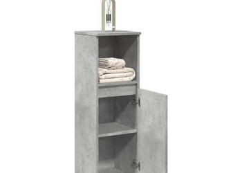 Szafka łazienkowa szarość betonu 30x30x100 cm WM-857210