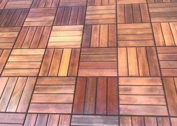 Płytki tarasowe z naturalnego drewna