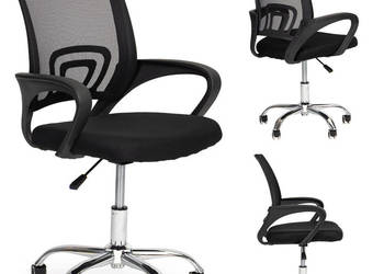 Fotel obrotowy biurowy krzesło komputerowe wyprofilowane regulacja wysokoś…