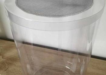 Terrarium z wentylacją, duża tuba hodowlana 21x35cm - owady, pająki