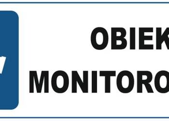 Naklejka obiekt monitorowany NC023 300x100mm