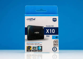 Dysk Mobilny Crucial X10 Pro SSD 4TB 2000 MB/s USB-C Zewnetrzny 2,5 NVME