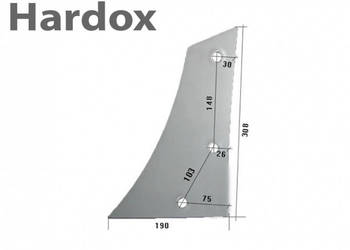 Pierś HARDOX 959423/L KG 10 KG 12 części do pługa KRONE