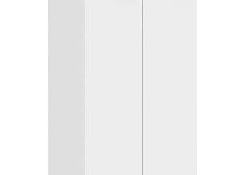 Szafka na buty biała 59x35x100 cm materiał drewnopochodny WM-811439