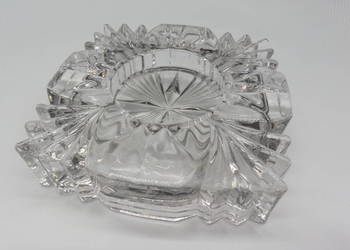 Kryształowa Popielnica / Świecznik Vintage – PRL