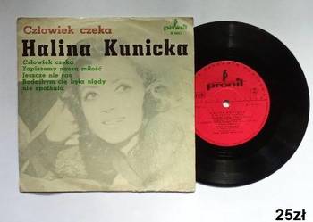 Halina Kunicka - Człowiek czeka / Jeszcze nie raz / płyta/ winyl