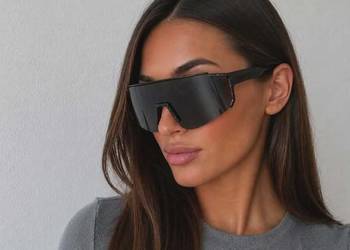 Okulary przeciwsłoneczne vs lustrzane sportowe premium Y2K/ visor