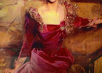 John Singer - "Mrs.Violet Hammersley" 1906 ,reprodukcja