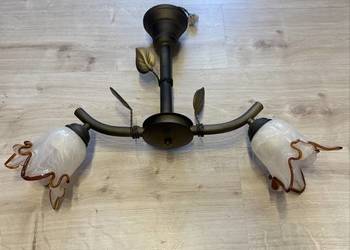 Żyrandol / lampa sufitowa retro vintage – 2 ramiona