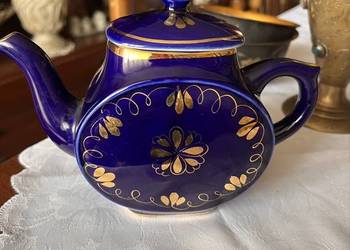 Kobaltowy imbryk ręcznie malowany Kobaltowy imbryk ręcznie malowany