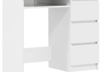 vidaXL Biurko, białe z połyskiem, materiał drewnopochodny (SKU:801379)