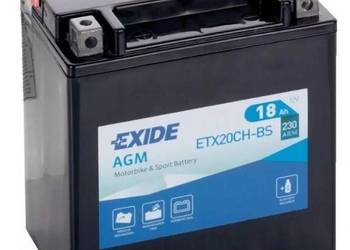 Akumulator motocyklowy 12V 18Ah EXIDE ETX20CH-BS YTX20CH-BS