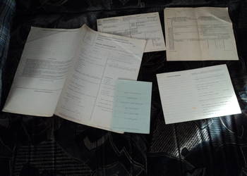 PRL stare blankiety druków paszportowych, celnych PRL stare blankiety druków paszportowych, celnych