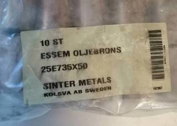Tuleje ślizgowe brązowe olejowe 25x35x50 Sinter Metals Szwecja