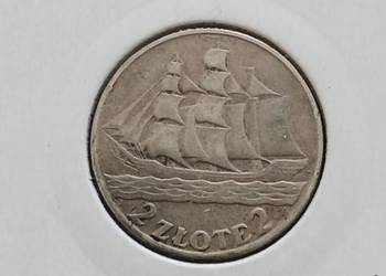 2 zł Żaglowiec 1936 r. - nr 7 - Bardzo ładny