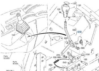 Ramię dźwigni zmiany biegów m5