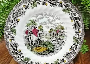 Myotts Coutry Life. Talerz z białej porcelany Myotts Coutry Life. Talerz z białej porcelany