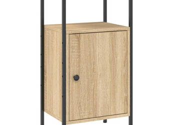 Szafka nocna dąb sonoma 41x31x80 cm materiał drewnopochodny WM-825925