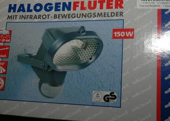lampa z czujnikiem ruchu zewnętrzna Duwi niemiecka, z odl aluminiowego