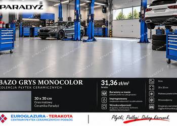 gres 30/30 bazo monokolor mat.impregnowany paradyż