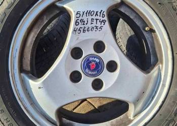 4x Felga aluminiowa Saab OE 4566055 6.5" x 16" 5x110 ET49 Alusy GM Opel