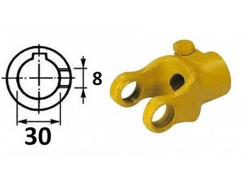 Widłak maszynowy ze śrubą ściskającą, 30mm 10019