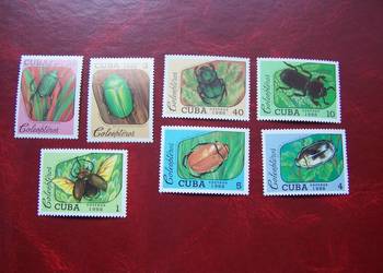 Kuba 1988 MNH Mi. 3192/98 Fauna Owady  a