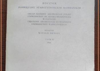Slavia Antiqua - rocznik  / Hensel / starożytność / historia