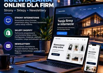 Strony internetowe | Sklepy Shopify | Newslettery dla firm